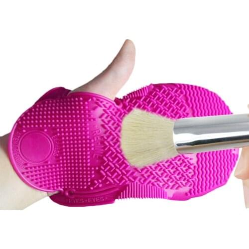 Cleaning MakeUp Washing Brush Silica Glove Scrubber Board Cosmetic Clean Tools Makeup Brush Cleaner Foundation Scrubbing Tool