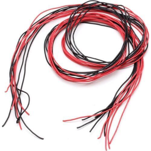 Sky-fly 2 meters 26AWG Silicone Wire Flexible Gauge Stranded Copper Cables For RC Model Black Red Color