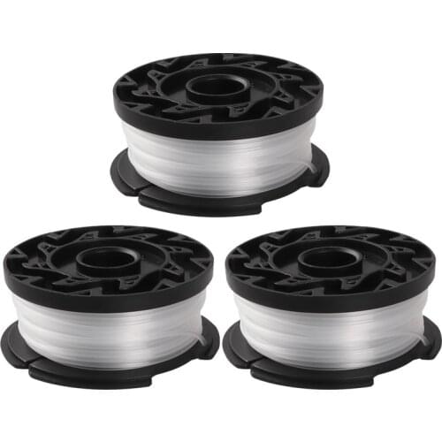 3 Pack Trimmer Replacement Spool for BLACK+DECKER AF-100-3ZP 30Ft 0.065 Inch Trimmer Line Retail