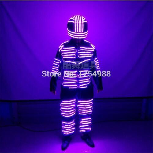 Event led Party Supplies rgb glowing Light up robot illuminated led light suits stage performance led robot