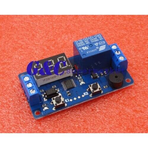 12V Display LED Timer Relay Programmable Module Delay Switch Board Car Buzzer diy electronics