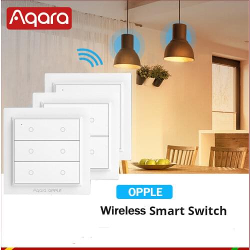 Xiaomi Aqara Opple Zigbee Smart Switch Light Switch Smart App Control Wireless Wall Switch work with Mijia App Apple Homekit