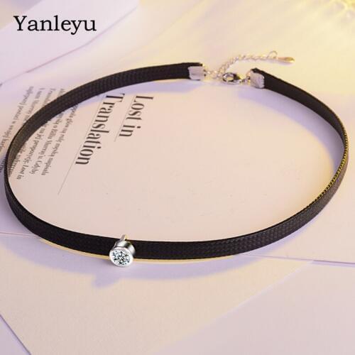 Женские кожаные чокеры YINHED China At AliExpress