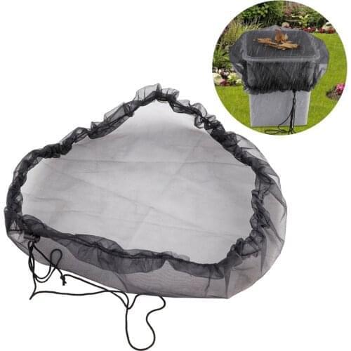 1PC Net Cover Outdoor Buckets Netting Barrels Mesh Bag Wrap Collection Adjustable Rain Garden Tank Waterproof Protectivet Covers