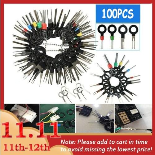 11/41/59/73/78/100PCS Terminal Ejector Kit Tools Wire Connector Extractor Automotive Terminal Wire Terminal Removal Repair Tool