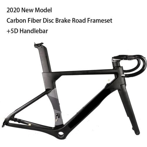 2020 Model AEROSIX Carbon Disc Road Frame disc brake bicycle frame fork seatpost with 5D carbon handlebar