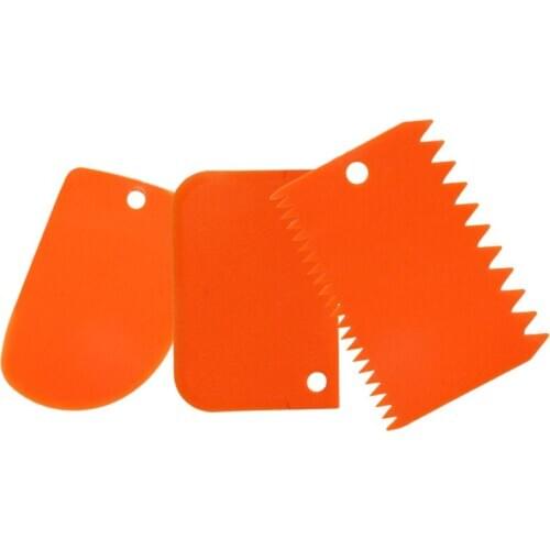 3PCS/Set Multifunctional Irregular Teeth Edge High Quality Colorful DIY Cream Scraper Set Cake Mold Tools