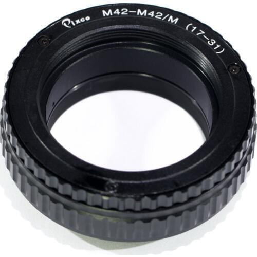 Pixco M42 to M42 Lens Adjustable Focusing Helicoid Macro Tube Adapter 17mm to 31mm