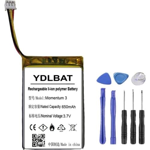 650mAh Battery for Sennheiser M3 Wireless,M3AEBT,Momentum 3 Wireless,AHB702535PCT-01,MOMENTUM True Wireless.etc