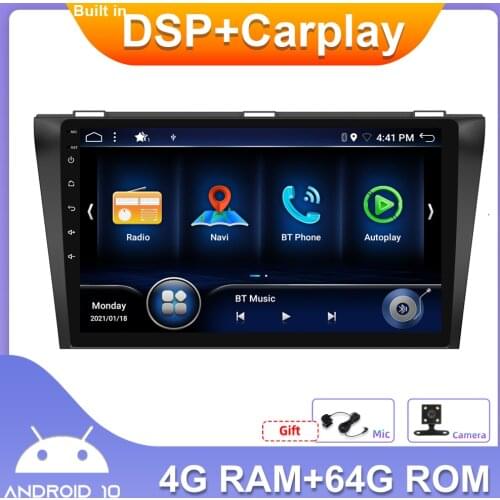 AC8257 Octa Core For Mazda 3 2006-2012 Car Radio Multimedia Video Player Navigation GPS 2 din Android 10 Carplay DSP 4G+64G RDS
