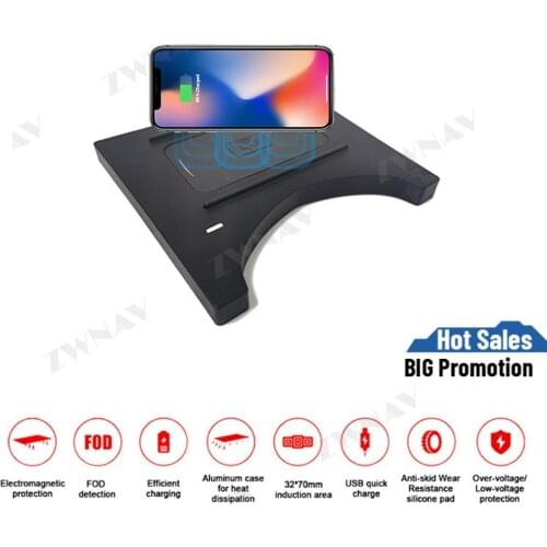 QI car Fast wireless charger For Honda XR-V Vezel 2016 2017-2020 carInfrared Fast Wireless Charging Car Phone Holder for iphone