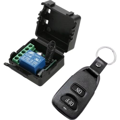 SmartHome 433Mhz DC12V1CH Wireless Remote Switch Relay Receiver Transmitter Remote Control Switch Module Suitable for all places