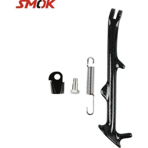 SMOK Motorcycle Scooter Accessories Real Carbon Fiber Side Stands Kickstand For Yamaha BWS X125 Cygnus 125 GTR 125
