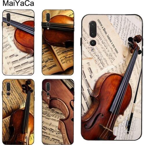 Violin and Musical Note Case For Huawei P30 Pro P20 P40 Mate 20 Lite P Smart 2019 Nova 5T Honor 8A 8X 9X 10i 20