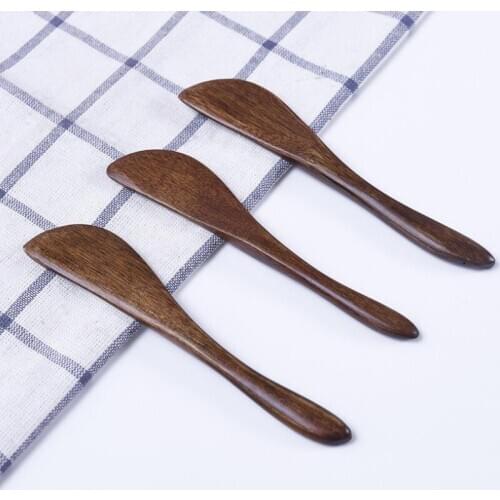 Wooden cutlery knife wooden butter knife cheese jam spreader cake knives Bakeware LX9350