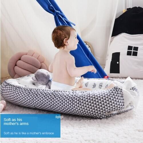 Baby Sleeping Artifact Bed Crib Bed Feeding Newborn Baby Pressure-proof Safety Baby Coaxing Crib Portable Double-sided Use