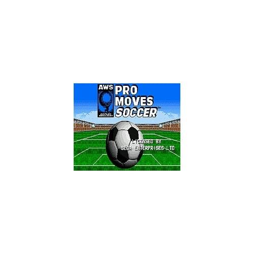 AWS Pro Moves Soccer 16 bit MD Game Card For Sega Mega Drive For Genesis