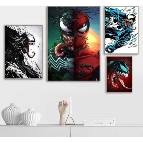 Marvel Movie Canvas Paintings Venom Let There Be Carnage Posters and Nordic Prints Wall Art Pictures for Living Room Home Decor