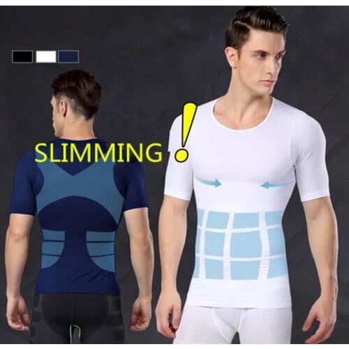 Men Slim Body Shaper Belly Control Shapewear Shirt Man Shaper Modeling Underwear Waist Trainer Corrective Posture Vest Corset