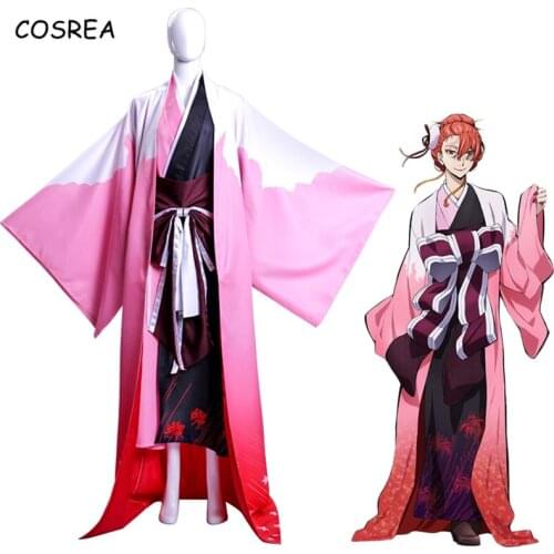 Anime Bungo Stray Dogs Ozaki Akabaci Cosplay Costumes Higannbana Kimono Uniform Sets Halloween Womens Clothes For Women Girls