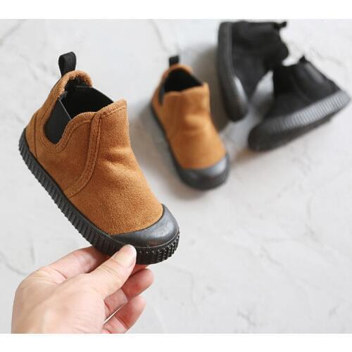 NEW 2019 Girls Leather Boots Boys Shoes Spring Autumn PU Leather Children Boots Fashion Toddler Kids Boots Warm Winter Boots