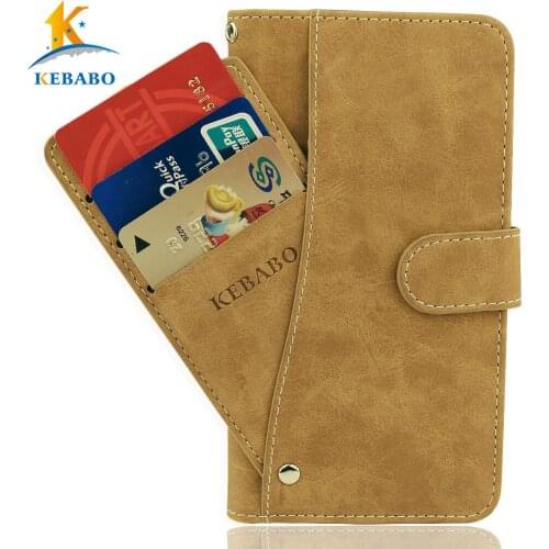 Leather Wallet Meiigoo S8 Case 6.1" Flip Vintage Leather Front Card Slots Cases Cover Business Phone Protective Bags