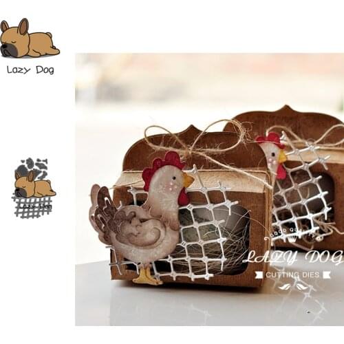 Small Grid Chicken Metal Cutting Dies Scrapbooking Stencil DIY Decorative Craft Embossing Die Cuts Card Making New Dies For 2019
