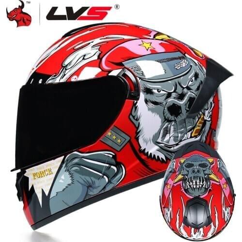 LVS New Motorcycle Helmet Men Women Casco Moto Motocross Riding Racing Helmet Full Face Off Road Capacete Moto DOT Approved
