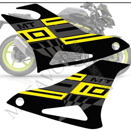 For Yamaha MT10 FZ MT - 10 Stickers Tank Pad Protector Fairing Fender Motorcycle Knee Decal Fuel 2016 2017 2018 2019 2020 2021