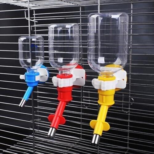 Dog Cat Rabbit Feeders Hanging Automatic Drinking Dispenser Water Bottle Pet Feeder