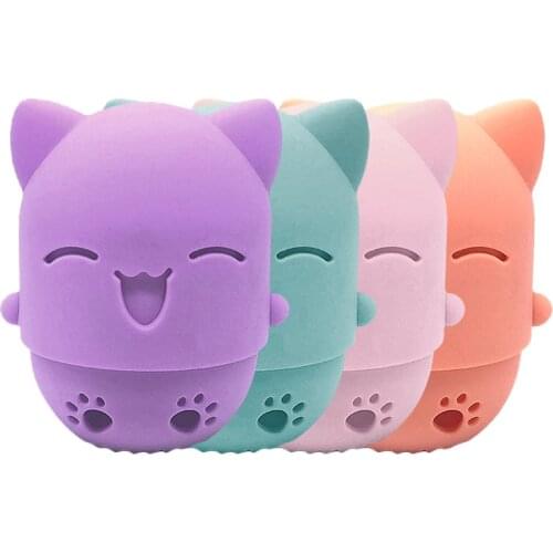 Dustproof Mini Silicone Puff Case Face Wash Beauty Makeup Sponge Storage Box Make up tools Cover Dryer Cosmetics Organizer TSLM1