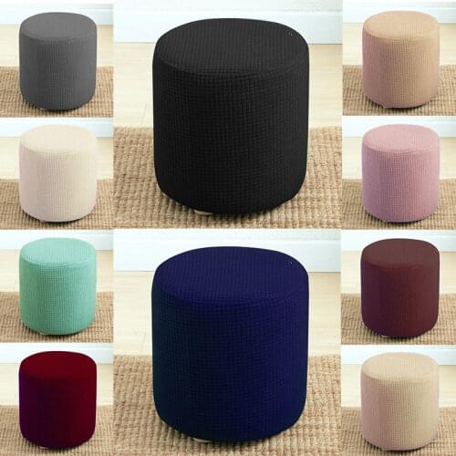 Universal Waterproof Half Seat Cover Corn Fleece Elastic Horn Cylindrical Chair Cover Half Body Makeup Stool Chair Cover