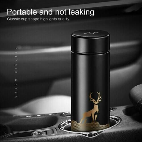 450ml Stainless Steel Vacuum Cup Smart Temperature Display Thermos Water Bottle Travel Coffee Mug Tea Mug Business Thermo Cup