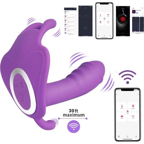 APP Bluetooth Remote Control Wearable Vibrator for Women G-spot Clitoris Stimulate Vagina Orgasm Dildo Vibrator Erotic Sex Toys