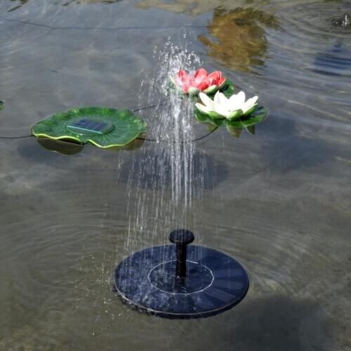 Mini Solar Water Fountain Pool Pond Waterfall Fountain Garden Decoration Outdoor Bird Bath Solar Powered Fountain Floating Water