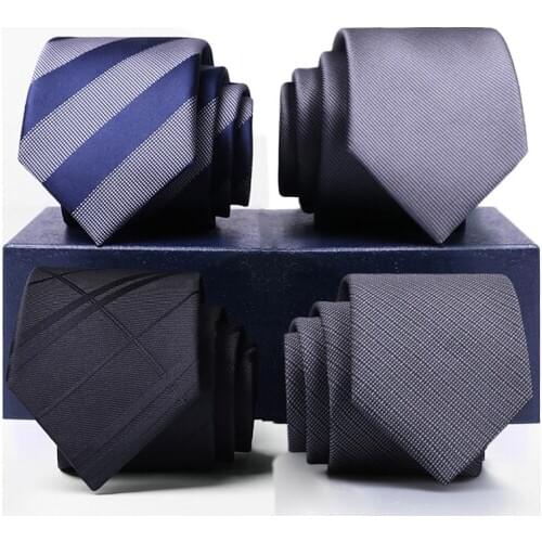 High Quality Gentlemen Business Ties 6CM Slim Tie For Men Fashion Formal Neck Tie Male Business Suit Work Party Necktie Gift Box