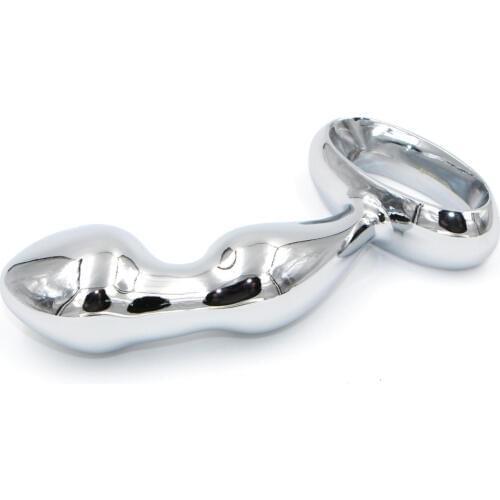 YEMA Big Stainless Steel Anal Plug Metal Prostate Massage Wand Butt Plug Tail Anal Beads Sex Toys For Men Gay Woman Erotic Toys