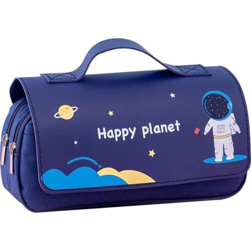 Cosmeticg Bag For Women Large Capacity Pencil Case Canvas Pen Bag Storage Pouch Stationery For Junior High School Students