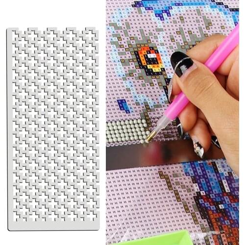 125 DIY Diamond Painting Tools Square Drill DIY Mental Handmade Scrapbooking Photo Cross Stitch Point Drill Net Ruler