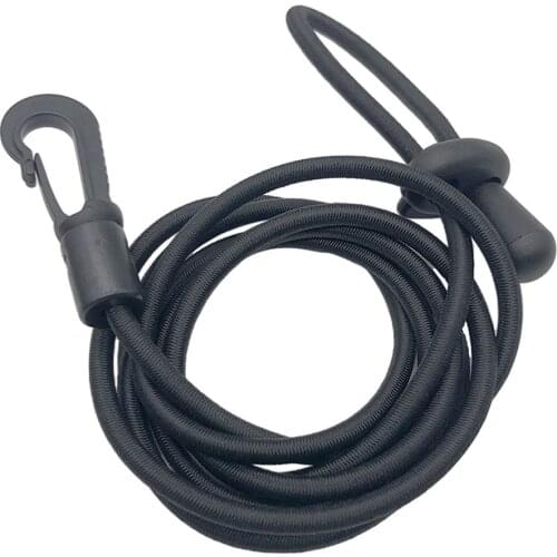 2xKayak Paddle Leash Boat Fishing Rod Safe Cord Holder Black