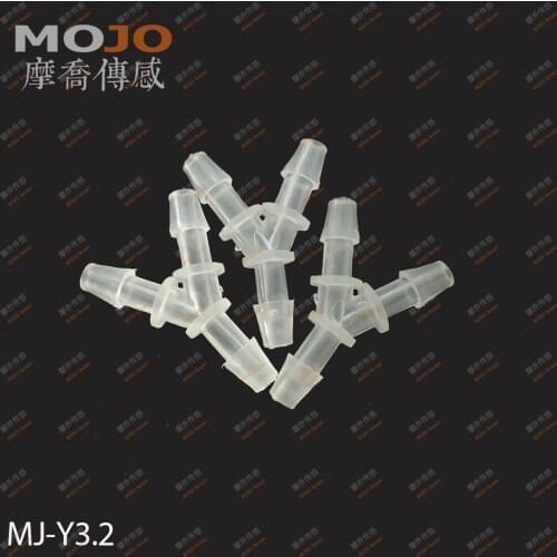 2020 (1000pcs/Lots) MJ-Y3.2 1/8" hose joint Three way pipe connectors 3.2mm Y type pipe fitting