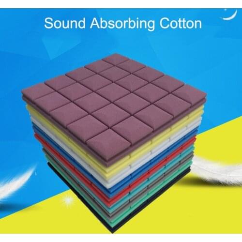 50x50x5cm Sponge Sound Foam Acoustic Soundproofing Foam Sound-Absorb Noise Sponge Wall Foam Lsolator Pads