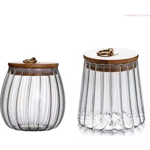 Sealed Transparent Glass Seasoning Pot Spice Jar with Lid Salt Pepper Storage Box Sugar Container Kitchen Accessories