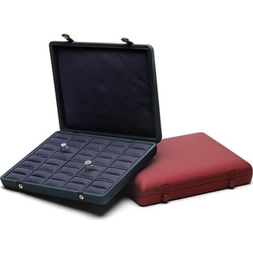 ON SALE Leather PU Box for Jewelry Gift Packing Case Portable Earring Ring Women Girl Jewellry Display Organizer Wholesale
