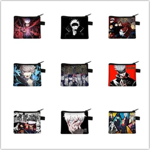 Anime Jujutsu Kaisen Gojo Satoru wallet cute portable card package students