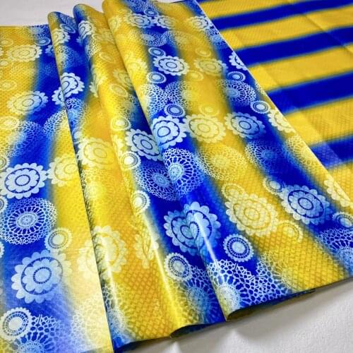 STILL FLY hot selling african bazin riche getzner 2019 nouveau cotton brode bazin brode high quality nigerian gele headtie 7yard