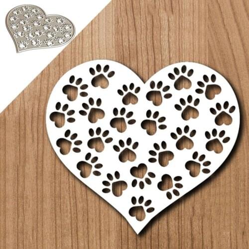 MISS VINTAGE Heart Metal Cutting Die Stencil Template for Scrapbooking Paper Craft Album Card Gift Decor Knife Punch Die Cut New