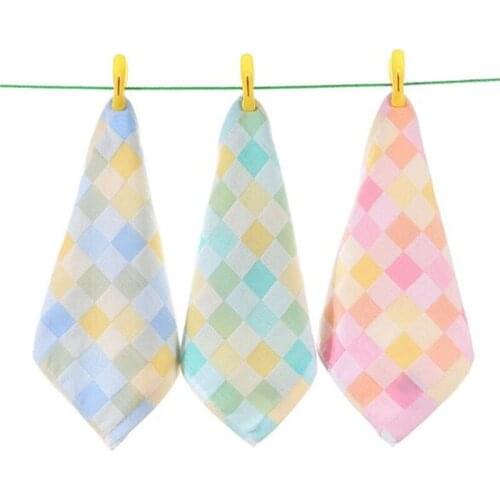 25*25cm Newborn Soft Face Hand Bathing Towel Infant Cotton Gauze Baby Bibs Towel Square Feeding Towels Toalha Quadrada para Bebe