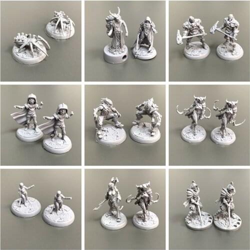 2Pcs Board Game Miniature Sine Tempore Traveller Starfinder Star Frontiers Sci-fi TRPG Role Playing Figure Wargame Model Toy
