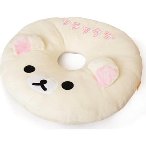 New Cute Rilakkuma Korilakkuma Bear Donuts Pillow Seat Pad Cushion Plush Stuffed Toy Doll 40cm Kids Baby Children Gifts